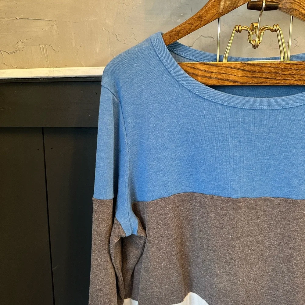 Halife Long Sleeve Color‎ Block Tops Crewneck Pullover Tunic 2X - Picture 4 of 10